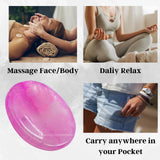 Amazing Gemstone Pierre Onyx Rose accessoire méditation portable.