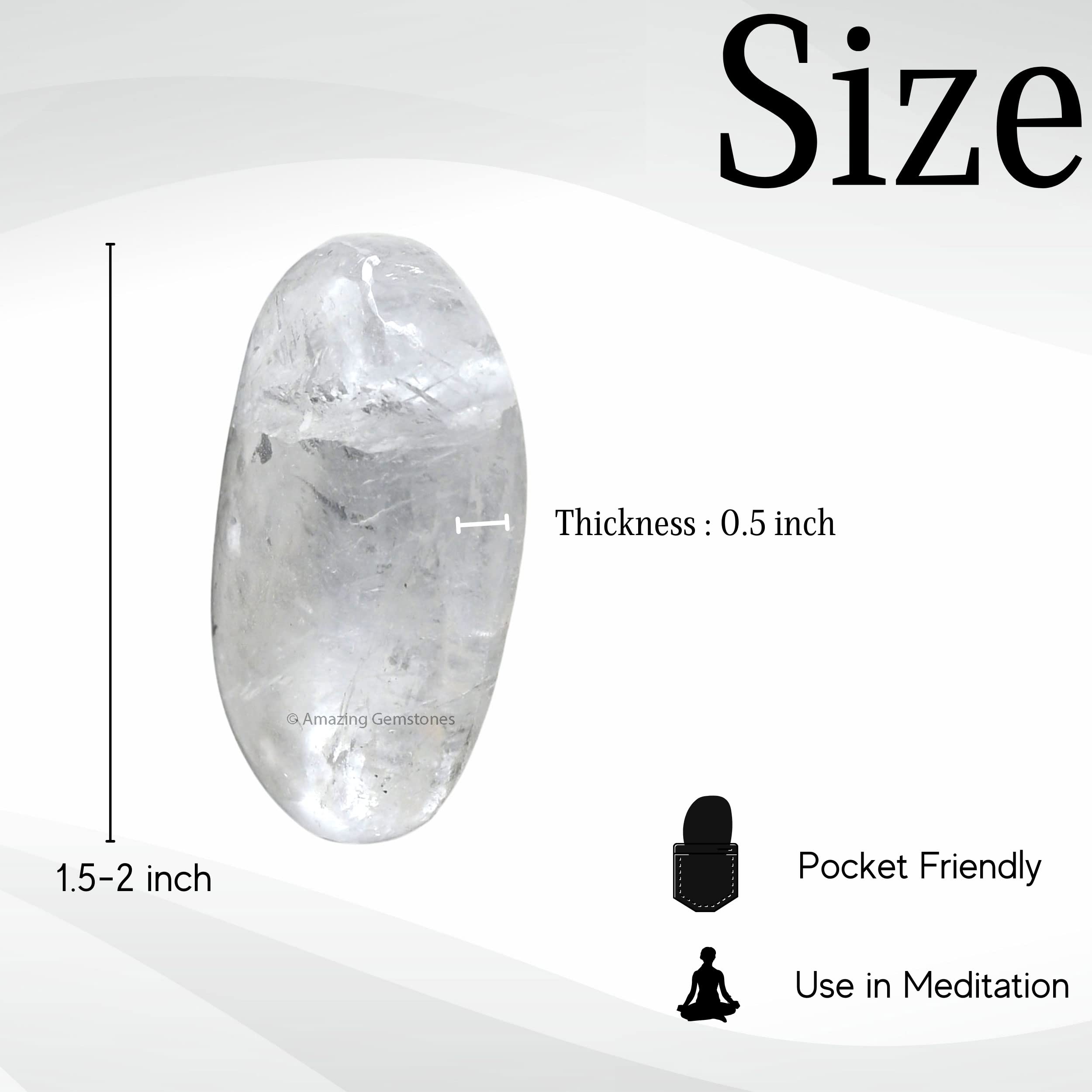 Amazing Gemstone pierre-palmaire-quartz-clair-elegant, apporte une touche apaisante