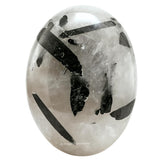 Amazing Gemstone – pierre palmaire quartz noir rutile, parfaite pour la méditation et l ancrage.