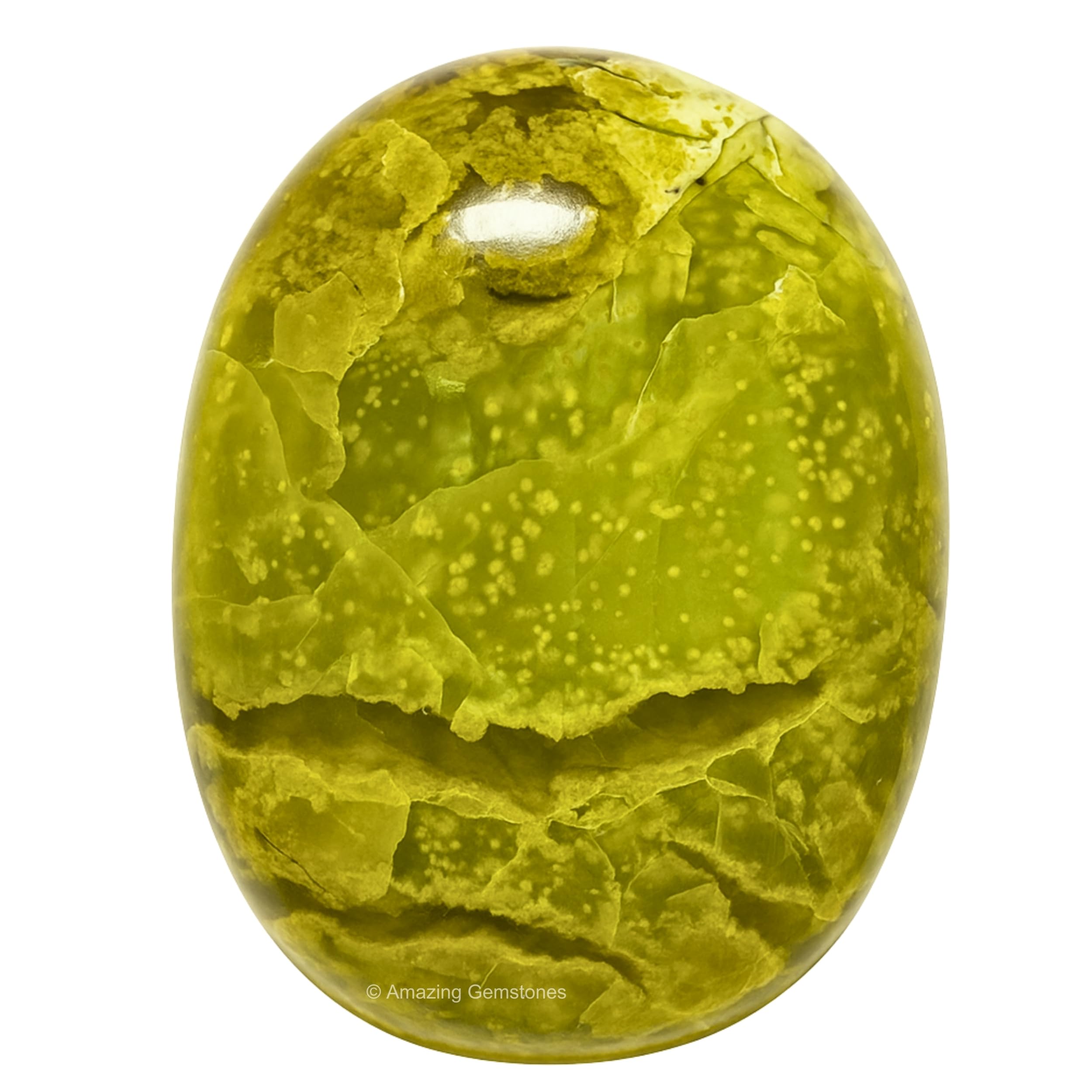 Amazing Gemstone opale verte – grande pierre paume pour énergie équilibrante et méditation.