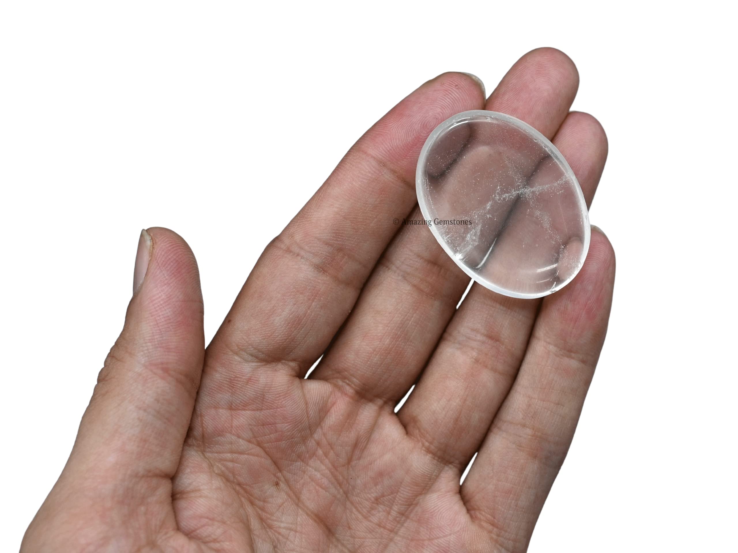 Amazing Gemstone: pierre paume quartz clair pour la détente et l’équilibre.