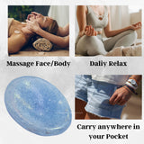 Amazing Gemstone – pierre zen bleue calcite, présence apaisante pendant les exercices respiratoires.