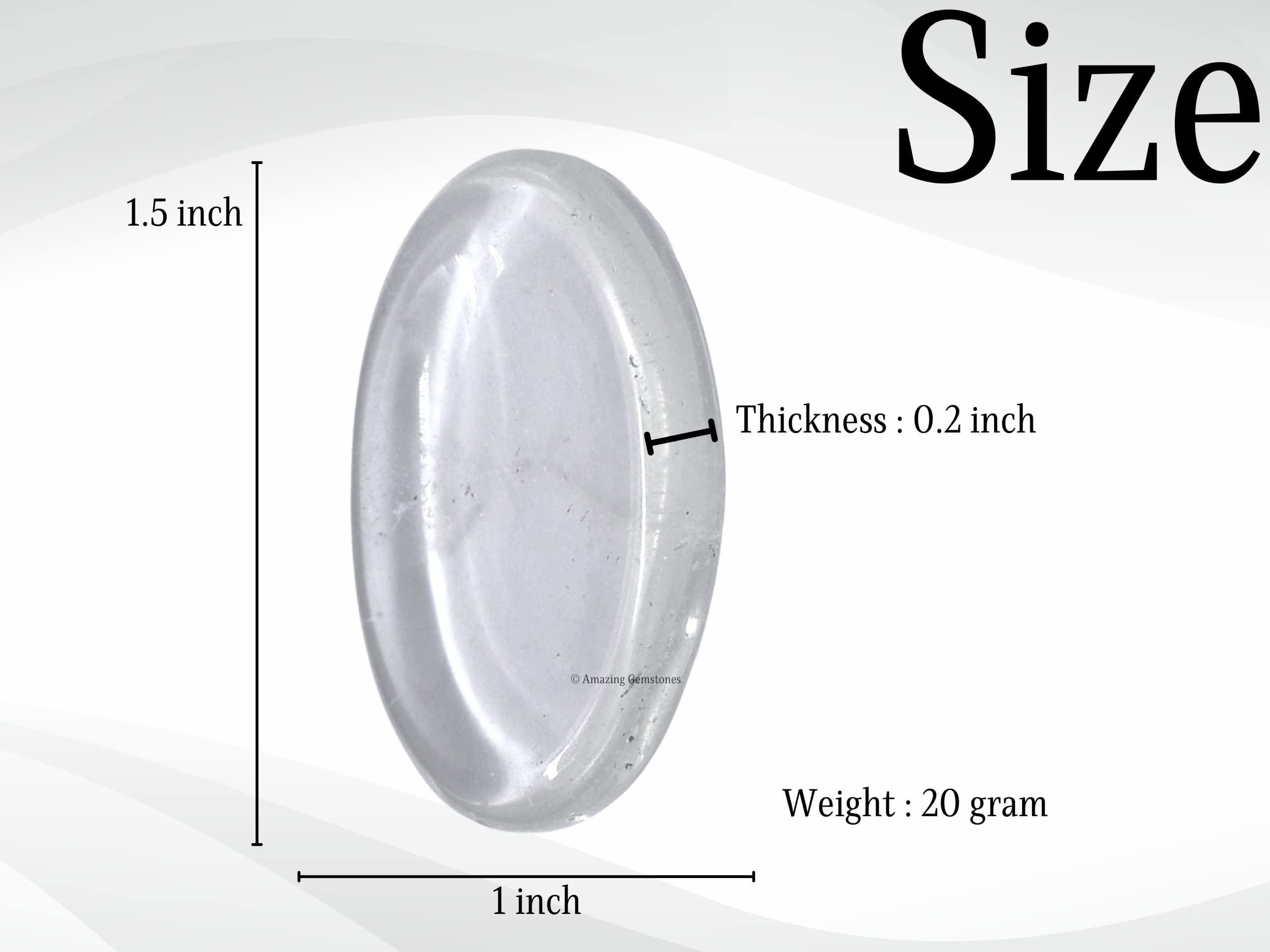 Amazing Gemstone: pierre zen quartz clair aide à recentrer l’esprit.