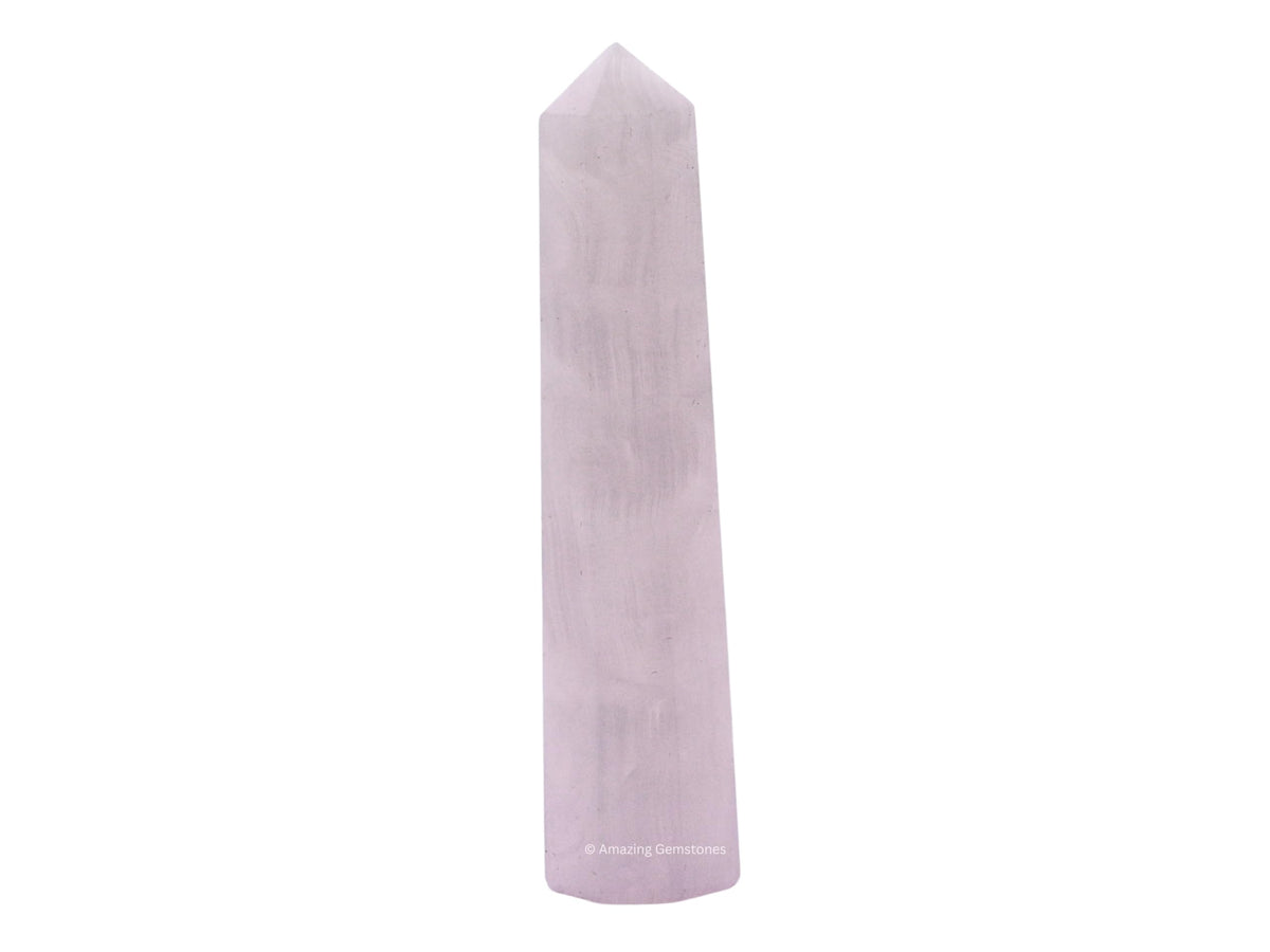 Amazing Gemstone Pink Calcite tour-cristal-pointe 3-4 pouces pour revitaliser l’énergie de la pièce
