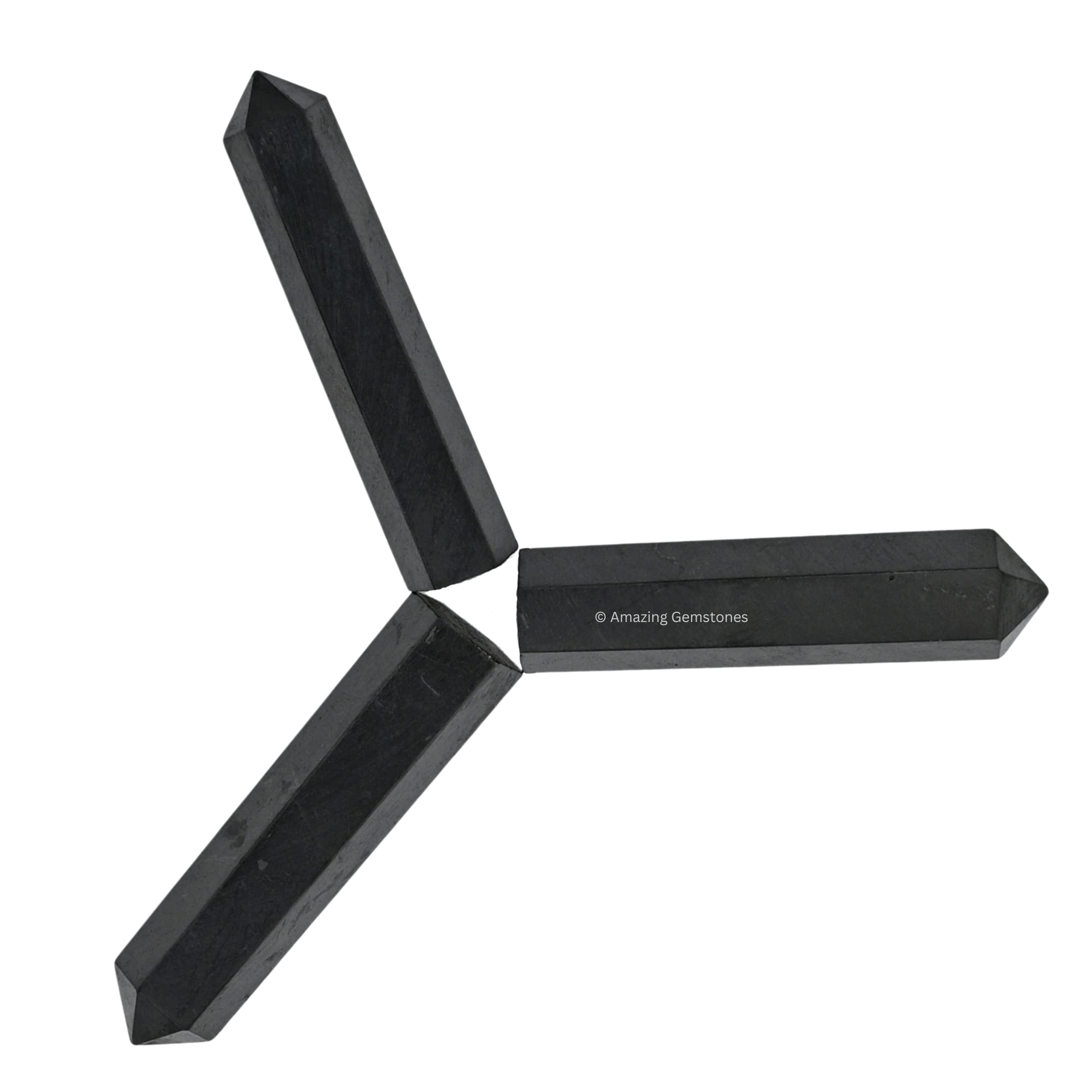 Amazing Gemstone point cristal shungite - pochette velours incluse pour cadeau élégant.
