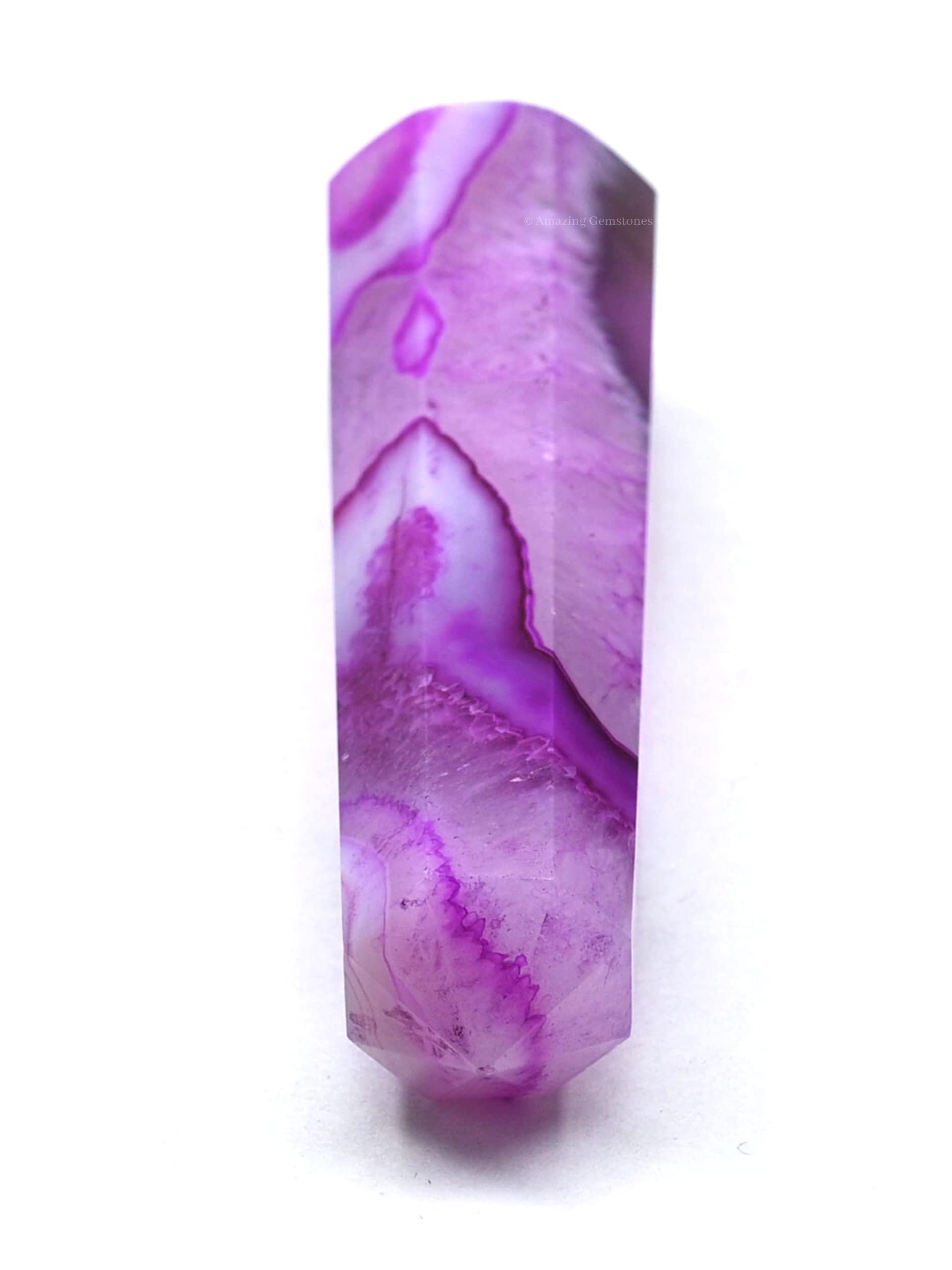 Tour cristal rose Amazing Gemstone canalise l'énergie pour méditation et zénitude.