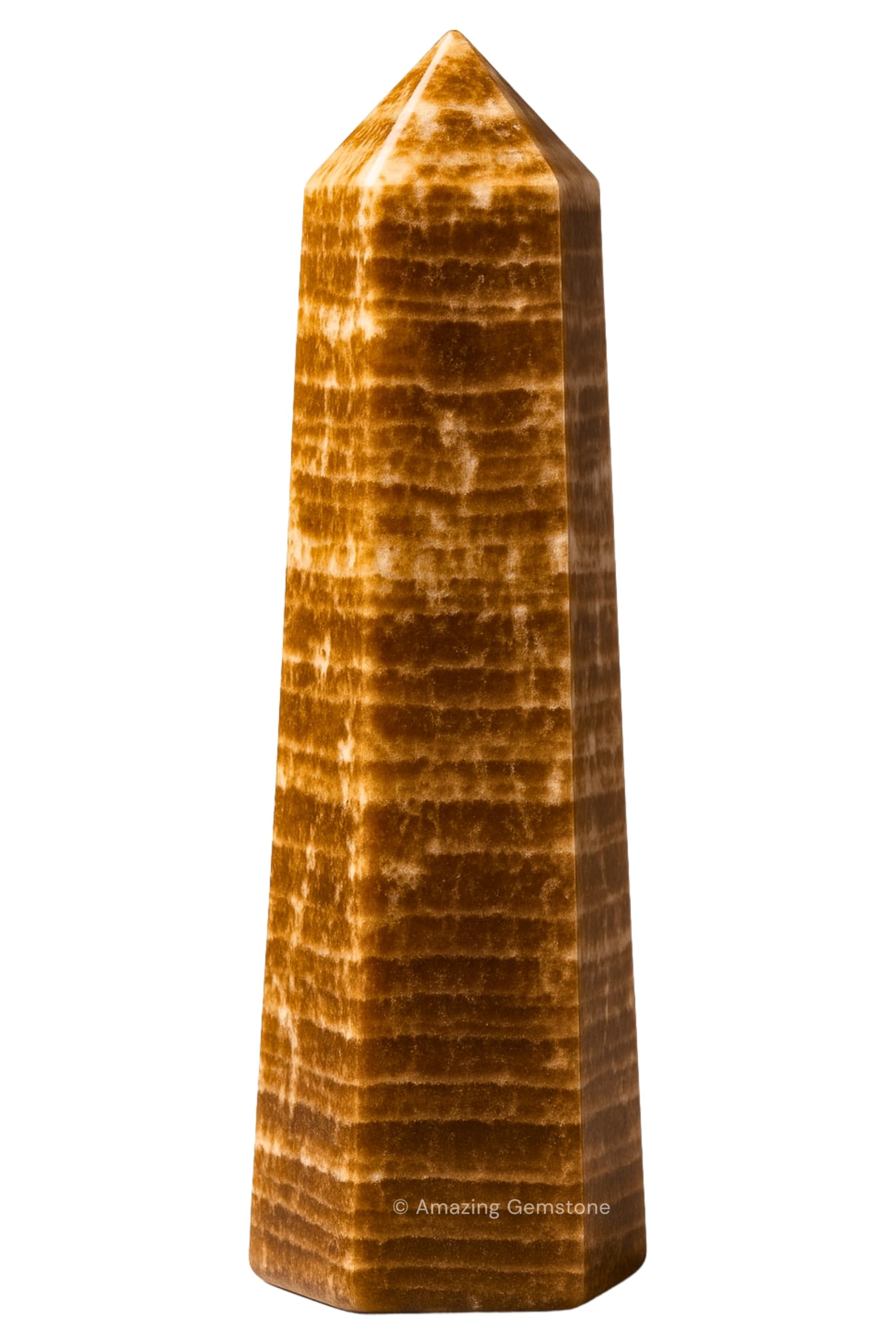 Amazing Gemstone – pointe d'aragonite 2-3 pouces, énergie revitalisante pour l'espace.