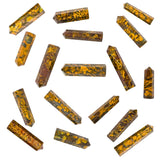 Amazing Gemstone: pointe cristal fruit jaspe, taille 1 à 1,5 pouces pour manipulation aisée.