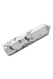 Amazing Gemstone pointe-cristal Howlite: focalisation énergétique et équilibre mental