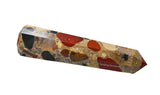 Amazing Gemstone Pointe Cristal Jaspe Tacheté – idéal pour méditation et grille de cristaux.