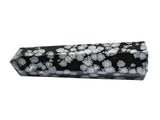 Amazing Gemstone Pointe Cristal Obsidienne Neige – focalise l’énergie et protège l’espace.