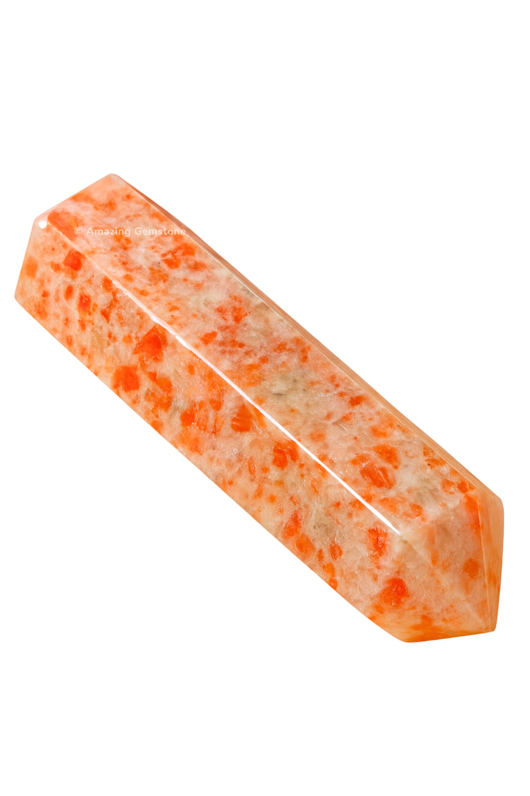 Amazing Gemstone Pointe pierre soleil direction énergie pour concentration et focus