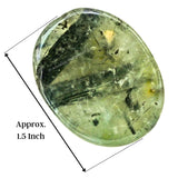 Amazing Gemstone Prehnite accessoire tactile favorisant concentration et calme intérieur.