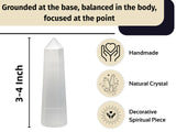 Amazing Gemstone Protection Énergie Sélénite – obélisque facilitant l’équilibre.