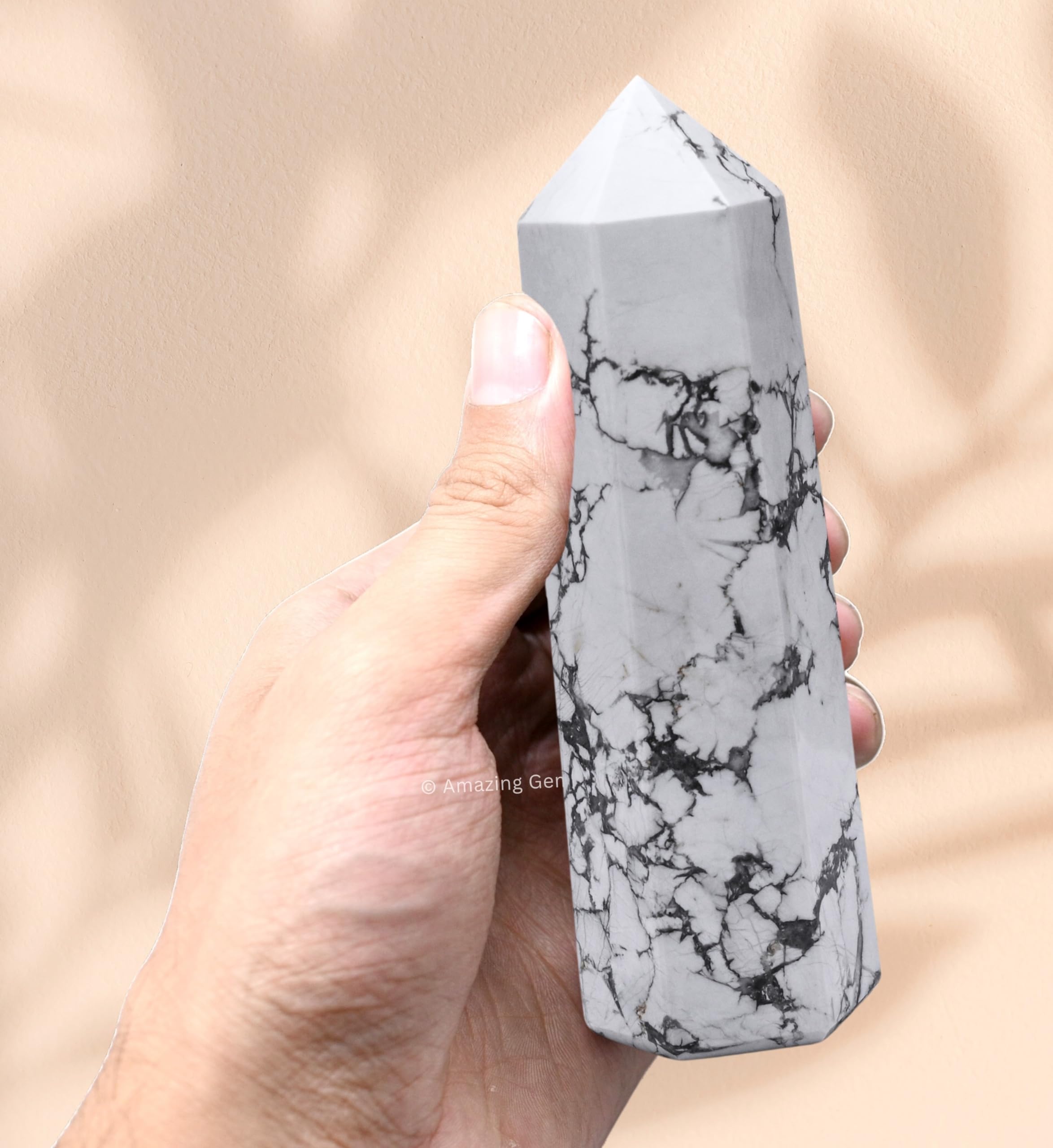 Amazing Gemstone purificateur-air Howlite: purification de l'air intérieur