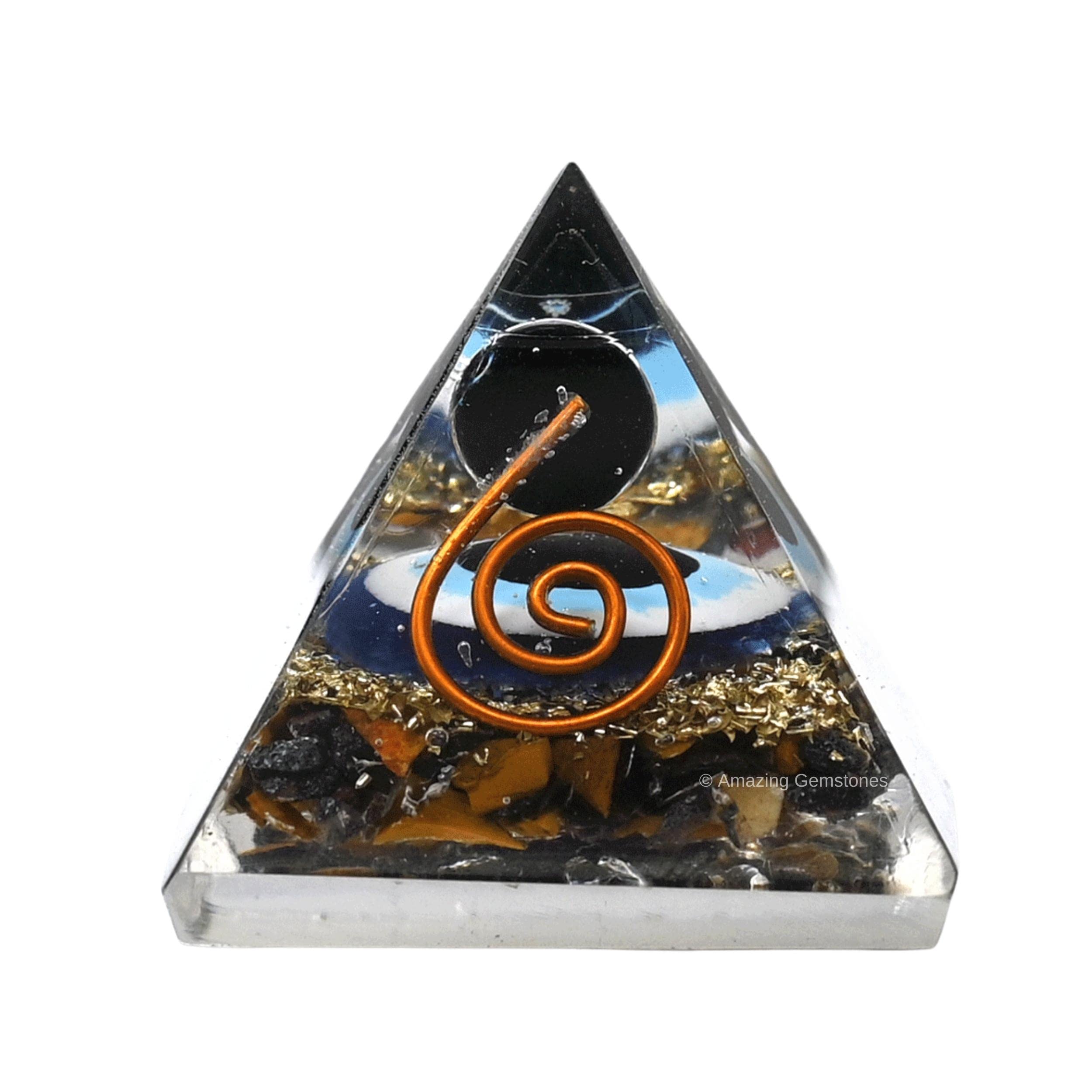Pyramide orgone Amazing Gemstone avec protection potentielle et style élégant