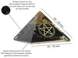 Amazing Gemstone pyramide orgone reflets lumineux: ambiance zen