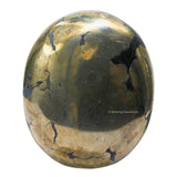 Amazing Gemstone Pyrite - pierre-paume-grand, parfaite pour la méditation et énergie positive.