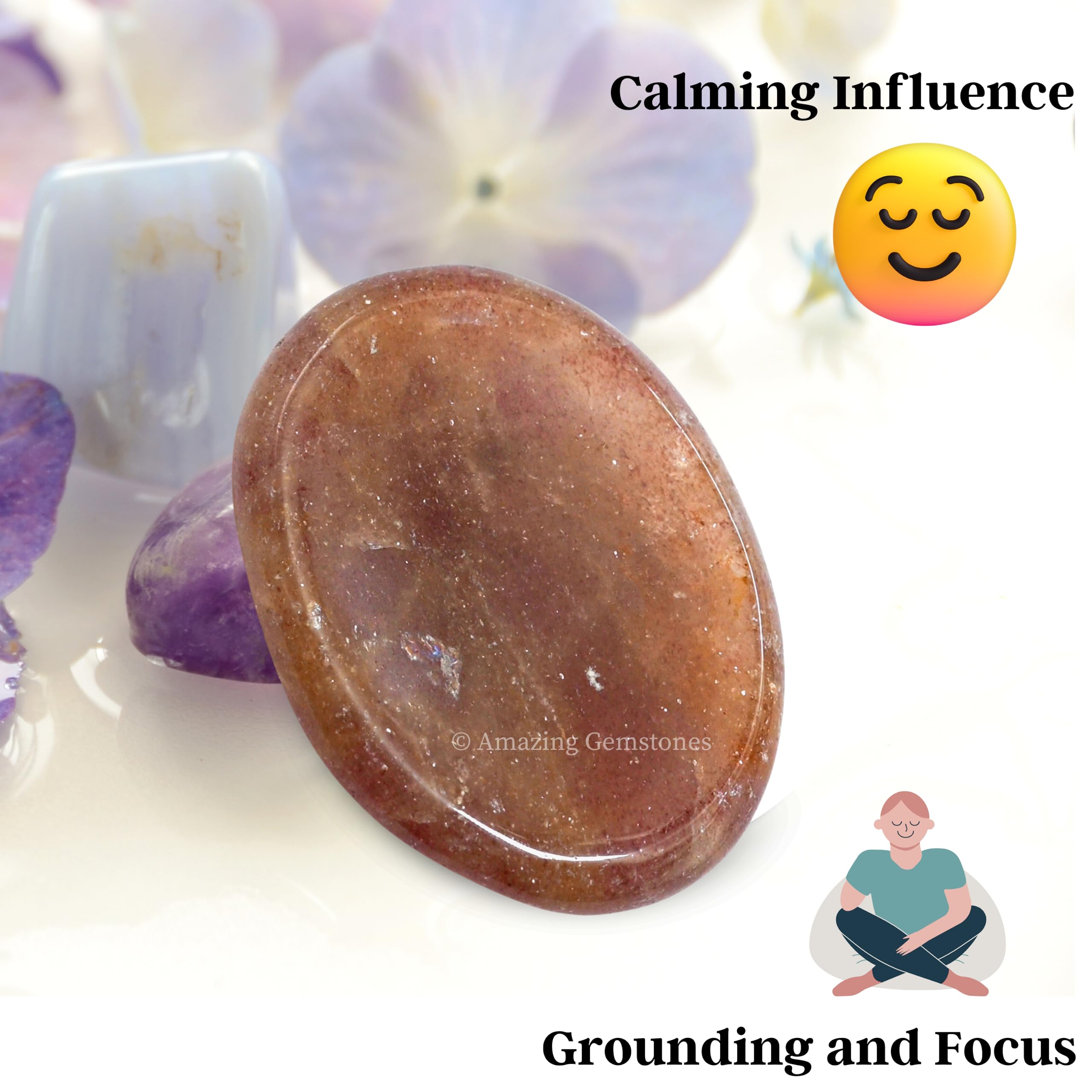 Amazing Gemstone Quartz Fraise – cadeau idéal pour sérénité et bien-être.