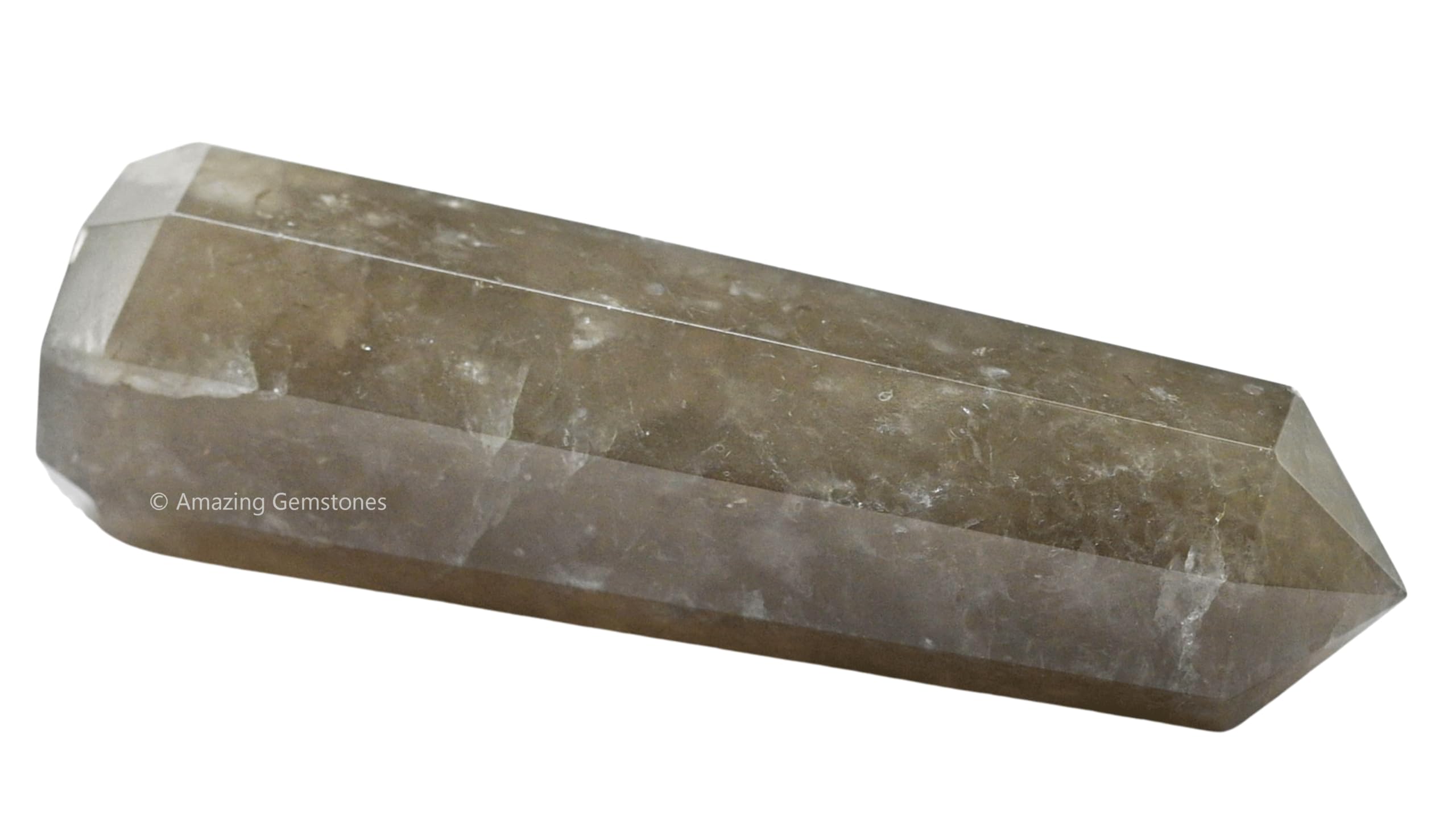 Amazing Gemstone quartz fumé tour - pièce déco et point focal pour rituels.