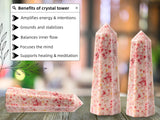 Amazing Gemstone Reiki Cristal Cinnabarite — outil visuel pour séances de Reiki et relaxation.
