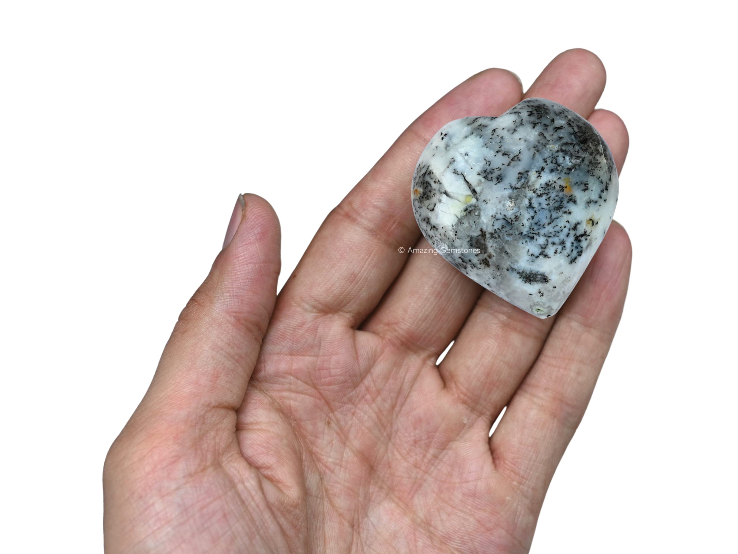 Amazing Gemstone – grille cristal et opale dendritique pour médication et énergie positive.