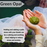 Amazing Gemstone opale verte – pierre paume pour harmoniser les énergies lors de la pratique.