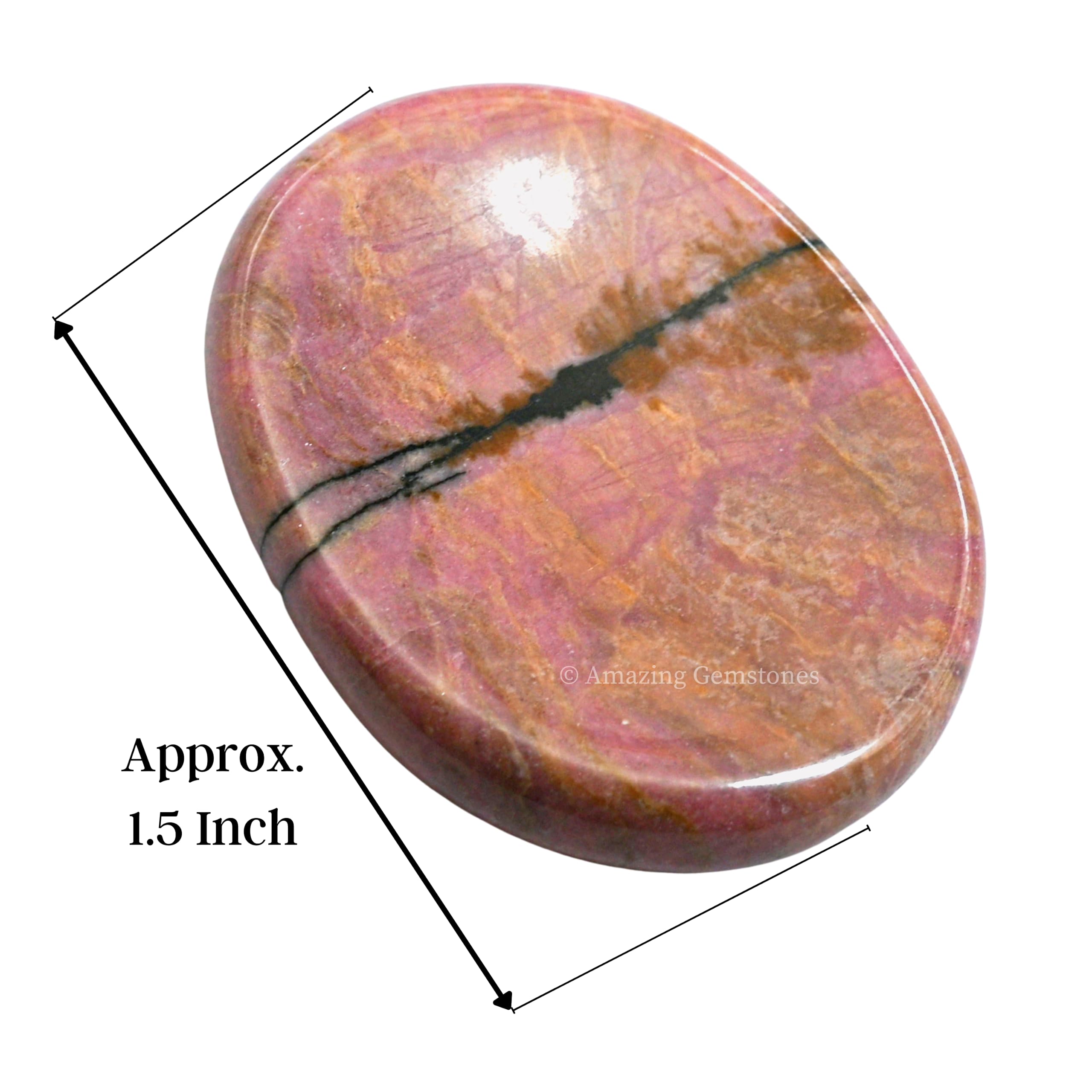 Amazing Gemstone Rhodonite – pierre de méditation sur tapis favorisant concentration.