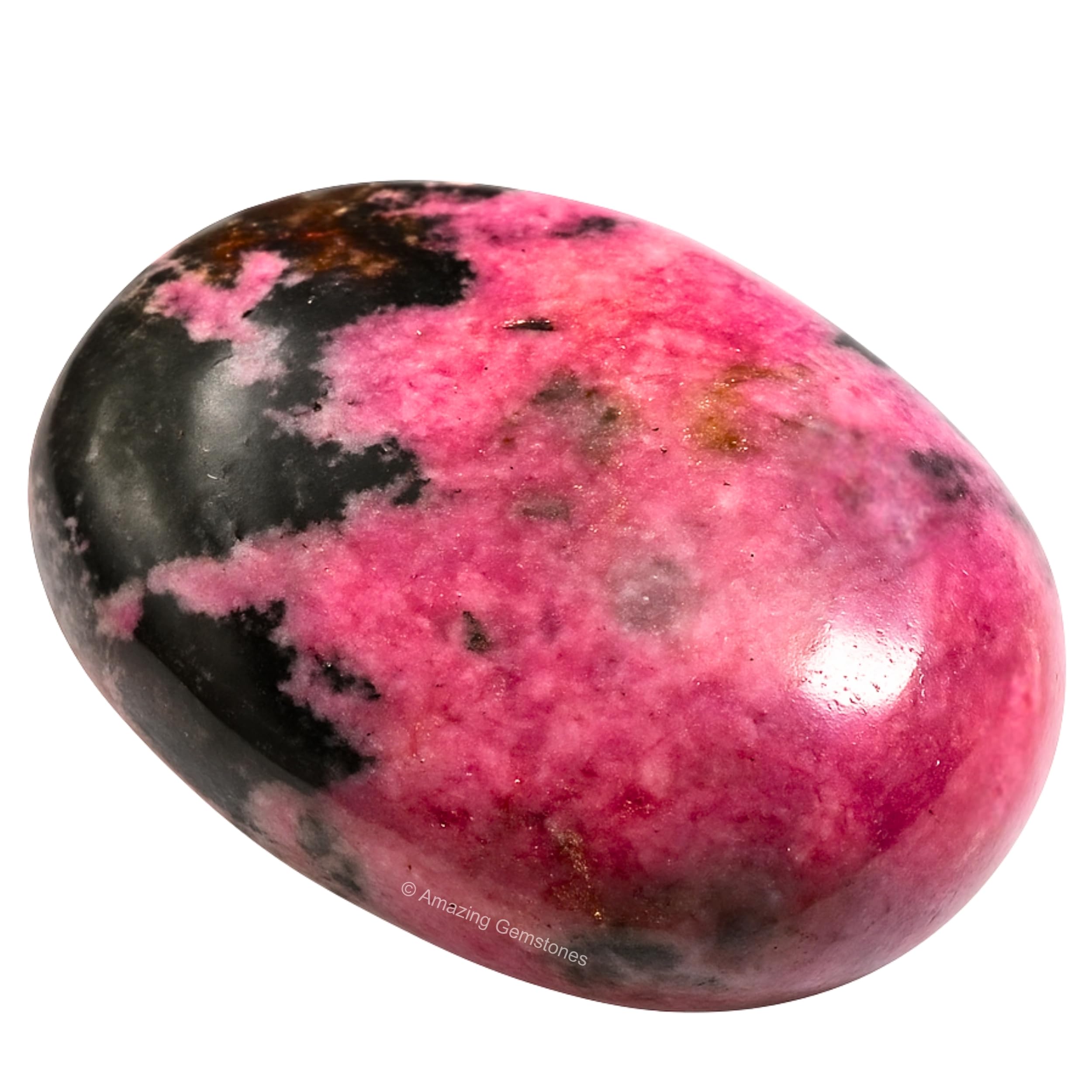 Amazing Gemstone Rhodonite – pierre-paume, parfaite pour Reiki et pratique spirituelle quotidienne.