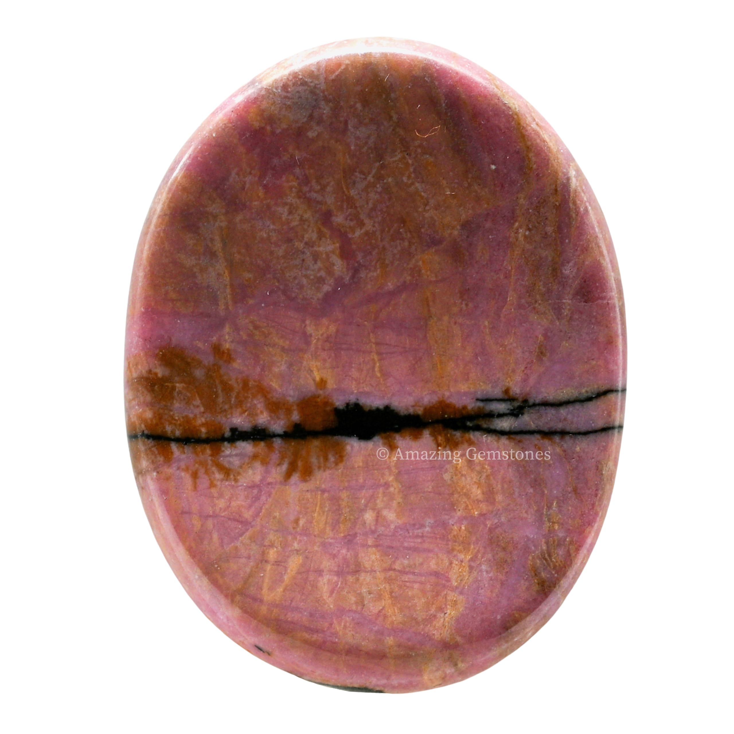 Amazing Gemstone Rhodonite – texture douce qui invite à la relaxation.
