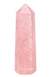Tour quartz rose Amazing Gemstone – pointe 2-3 pouces pour énergie concentrée.