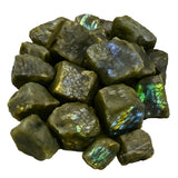 Amazing Gemstone Sachet velours contenant Labradorite prêt à offrir.