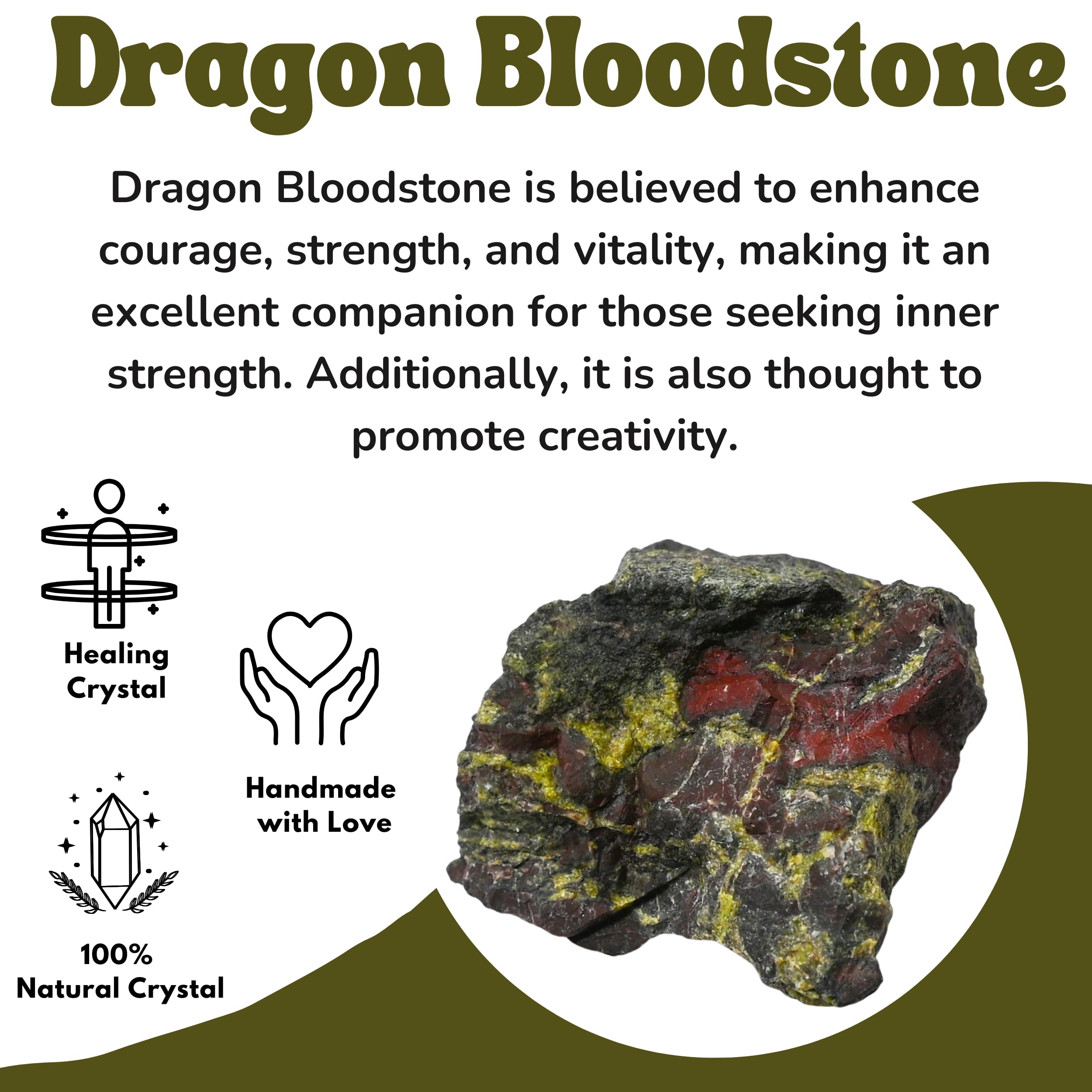 Amazing Gemstone Dragon Bloodstone – pierres favorisant créativité et concentration lors de travaux manuels.