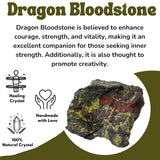 Amazing Gemstone Dragon Bloodstone – pierres favorisant créativité et concentration lors de travaux manuels.