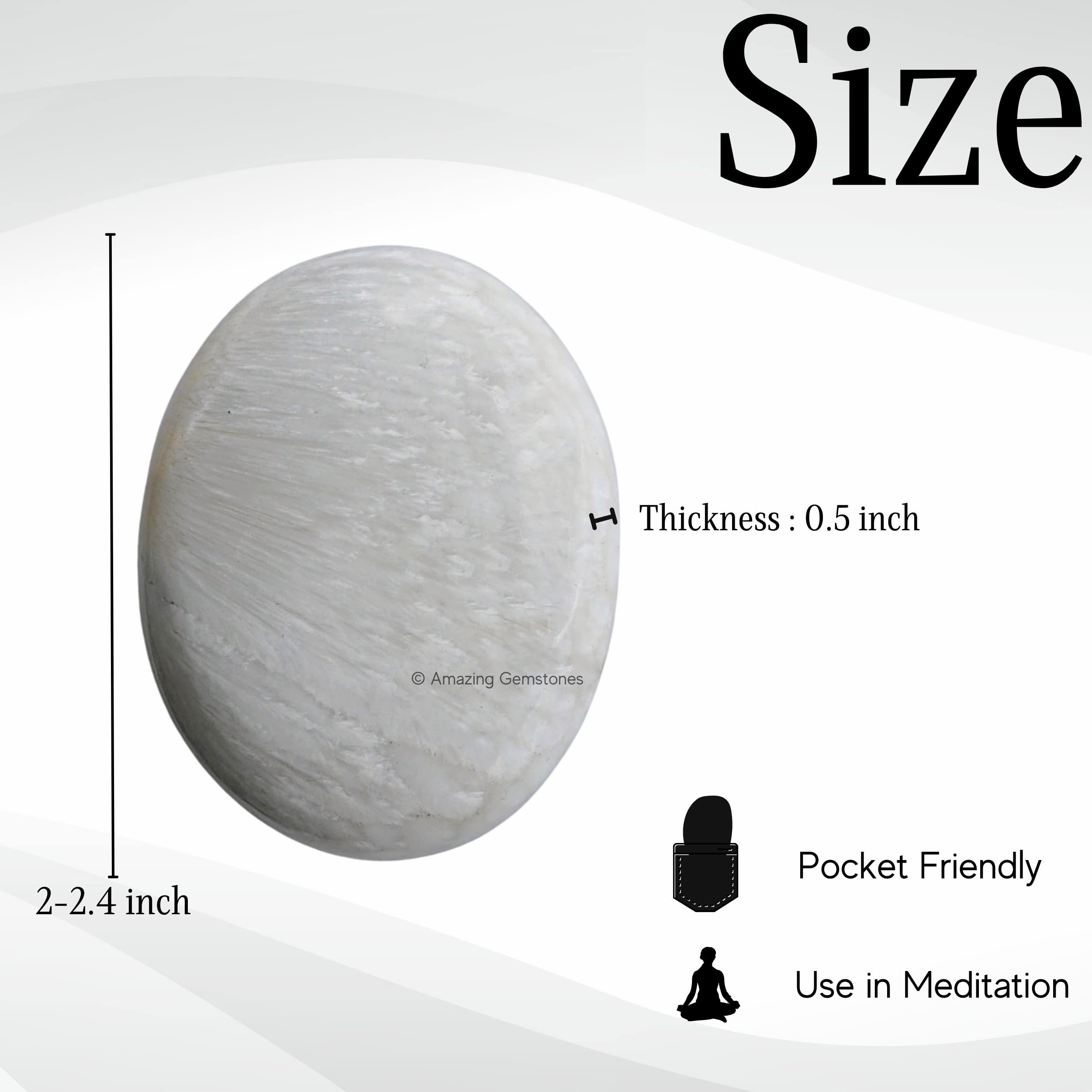 Amazing Gemstone scolecite, zen méditation pour favoriser la concentration.