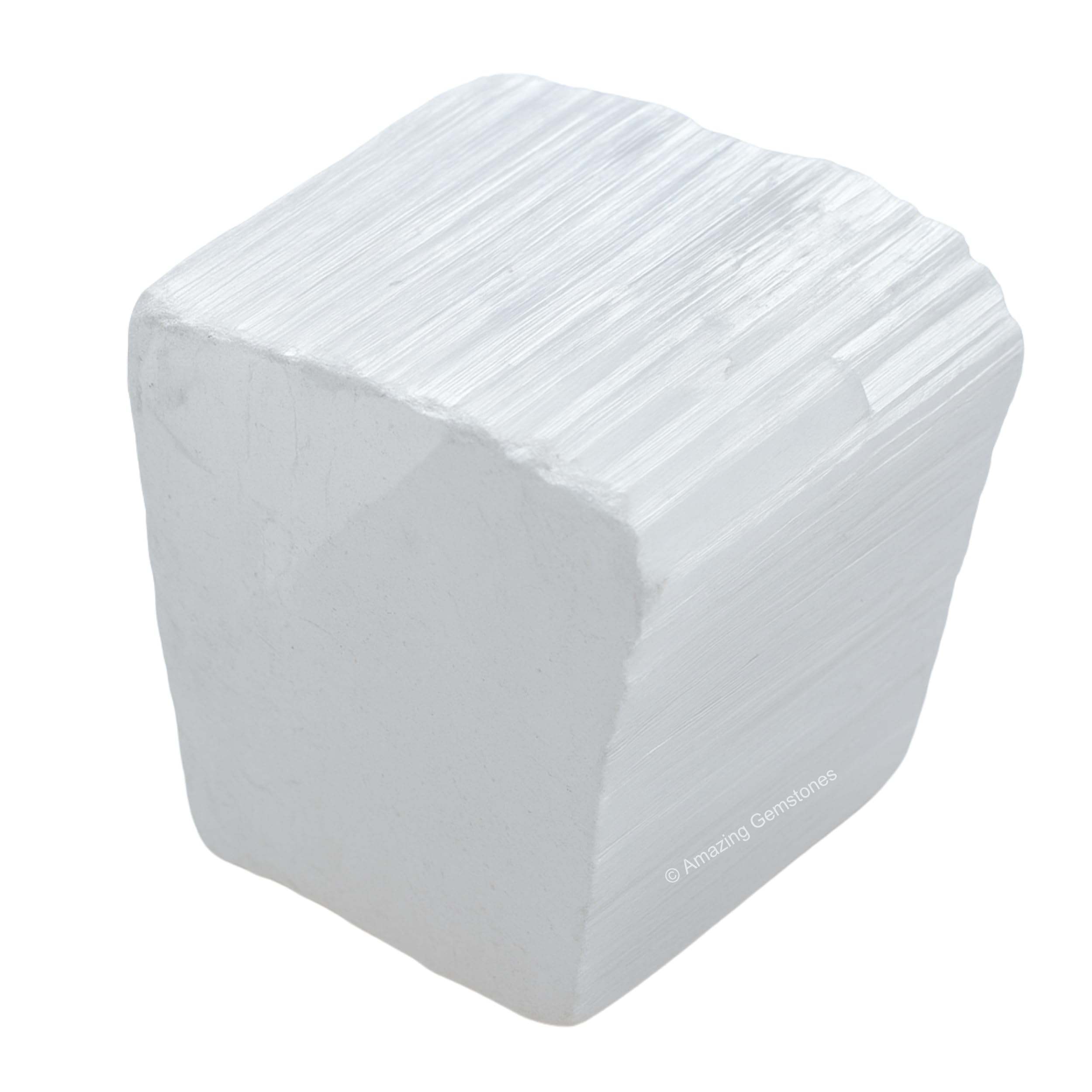 Amazing Gemstone Selenite brut pierres - ideale pour meditation et purification.