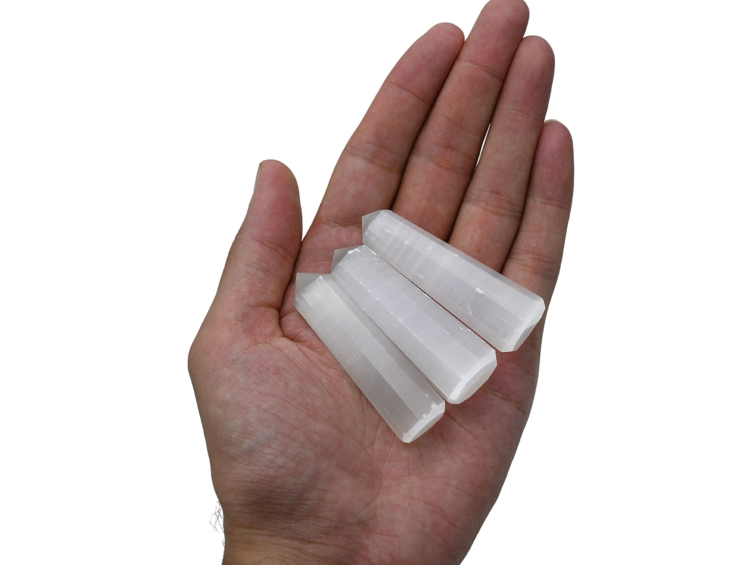 Amazing Gemstone Obélisque Sélénite – énergie amplifiée pour les grilles.