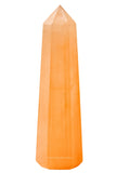 Amazing Gemstone Sélénite Orange – Pointe centrale purifie l'énergie et recentre l'espace.