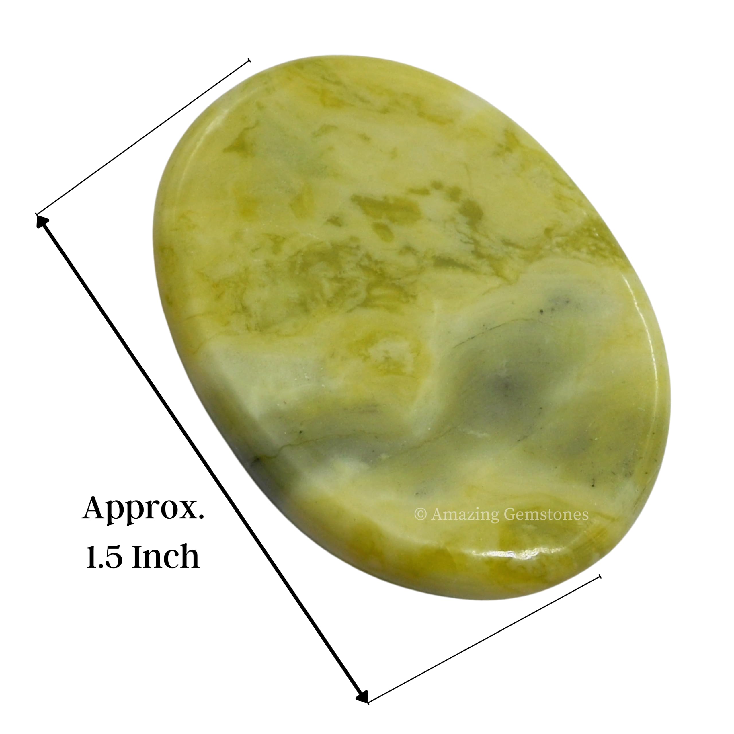 Amazing Gemstone serpentine – Pierre de méditation, favorise le calme et la concentration.