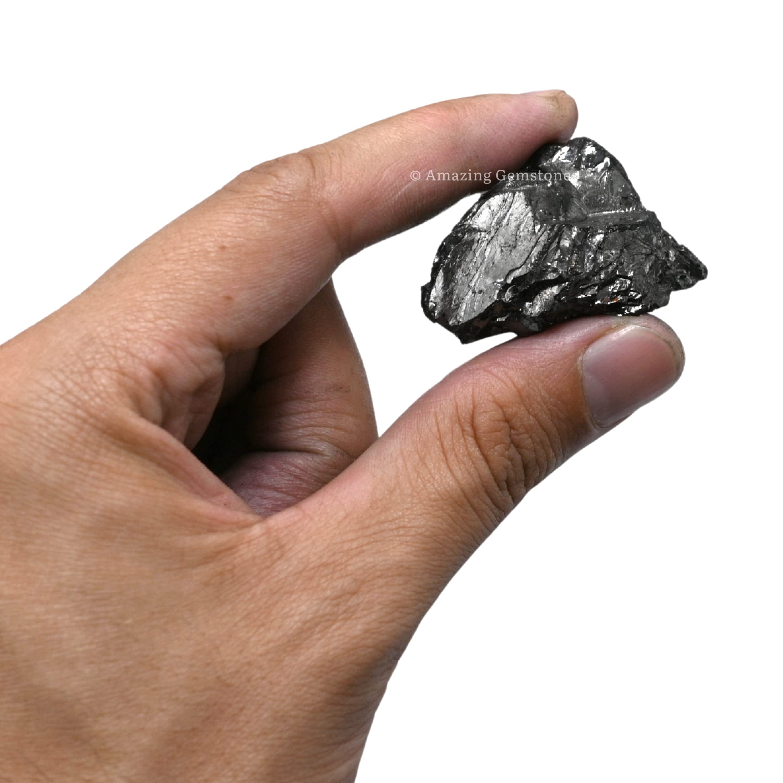 Amazing Gemstone Shungite brut pierre : texture naturelle et formes uniques visibles