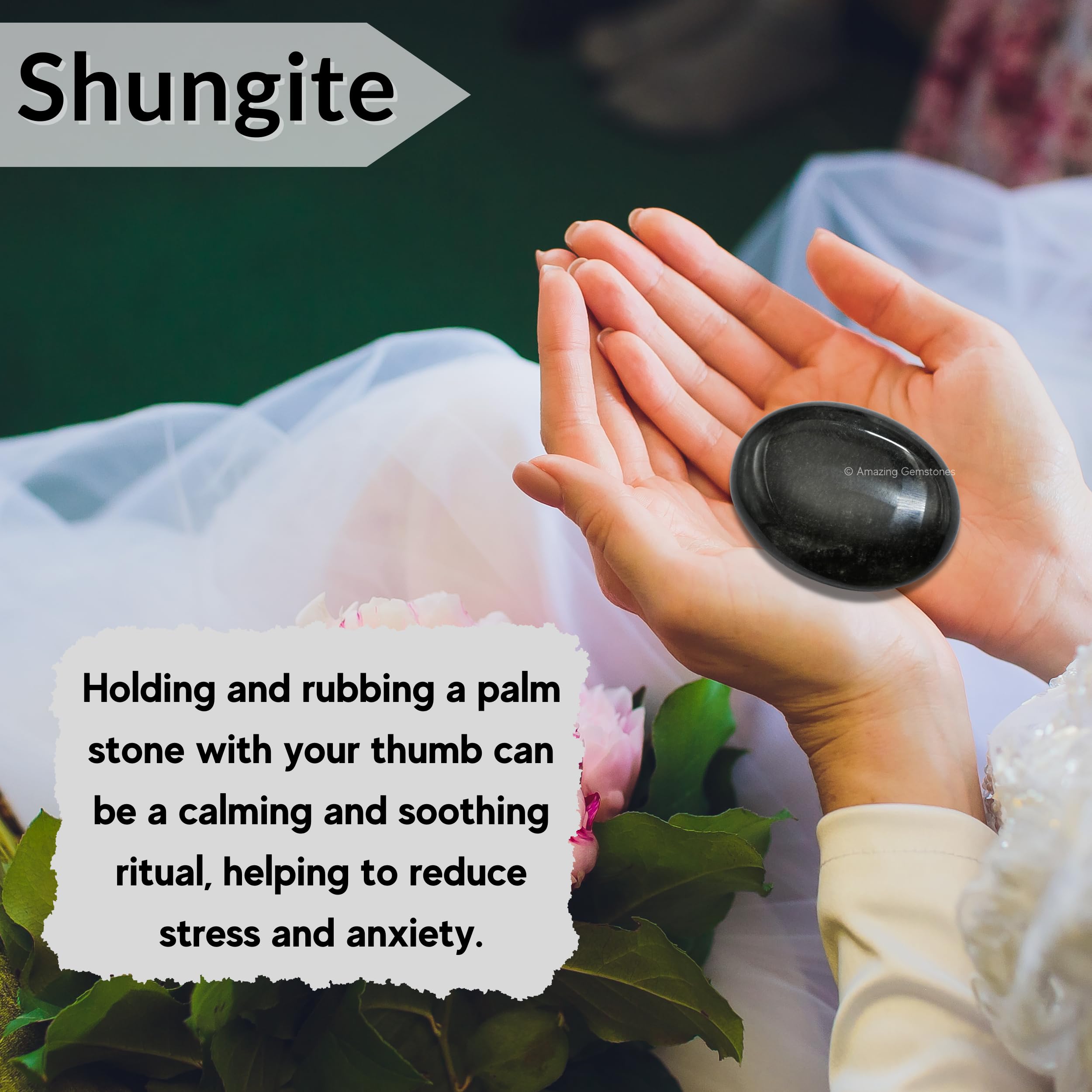 Amazing Gemstone Shungite Pierre Palmaire Bougie-décor : crée une atmosphère calme et accueillante.