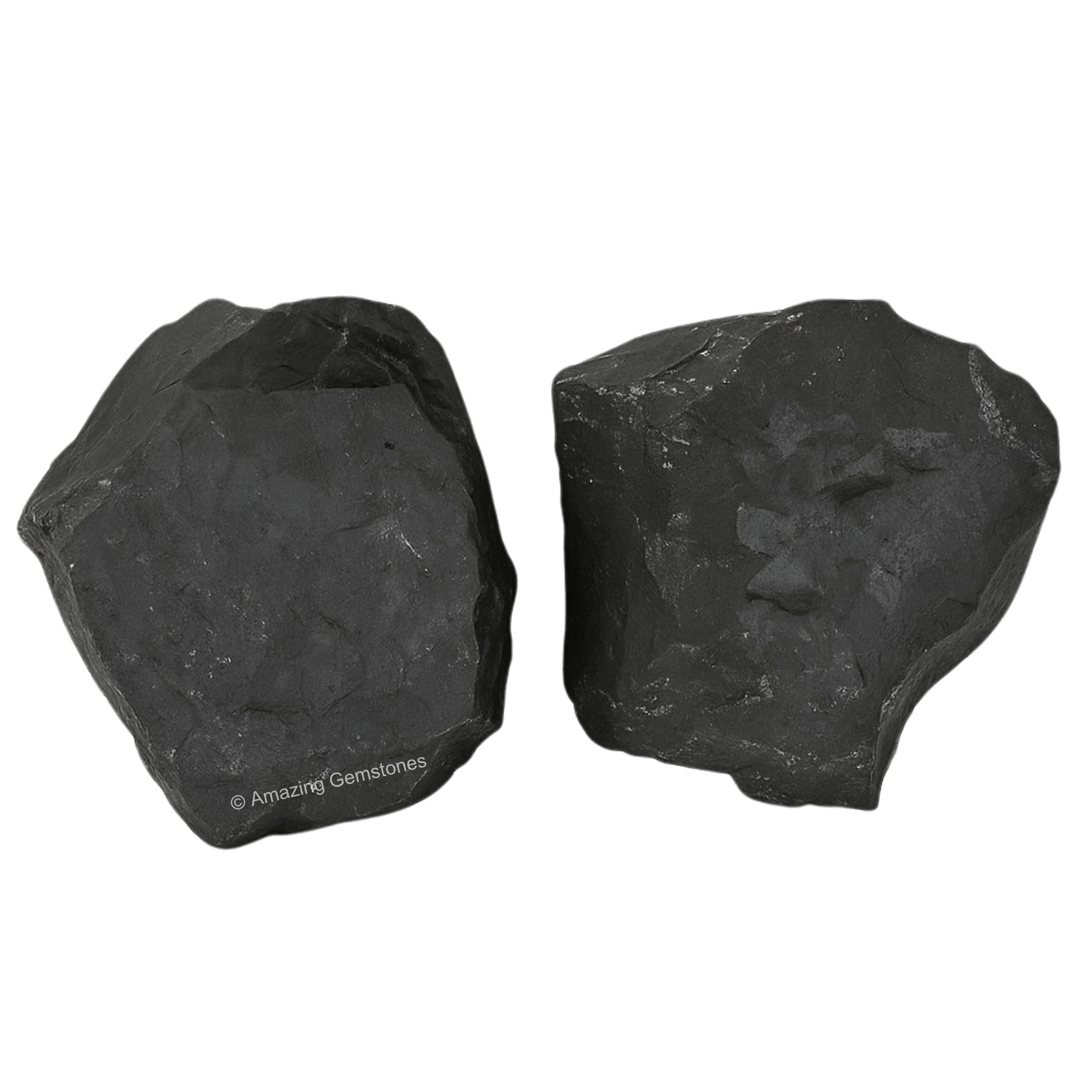 Amazing Gemstone Shungite – sac en velours inclus, prêt à offrir.