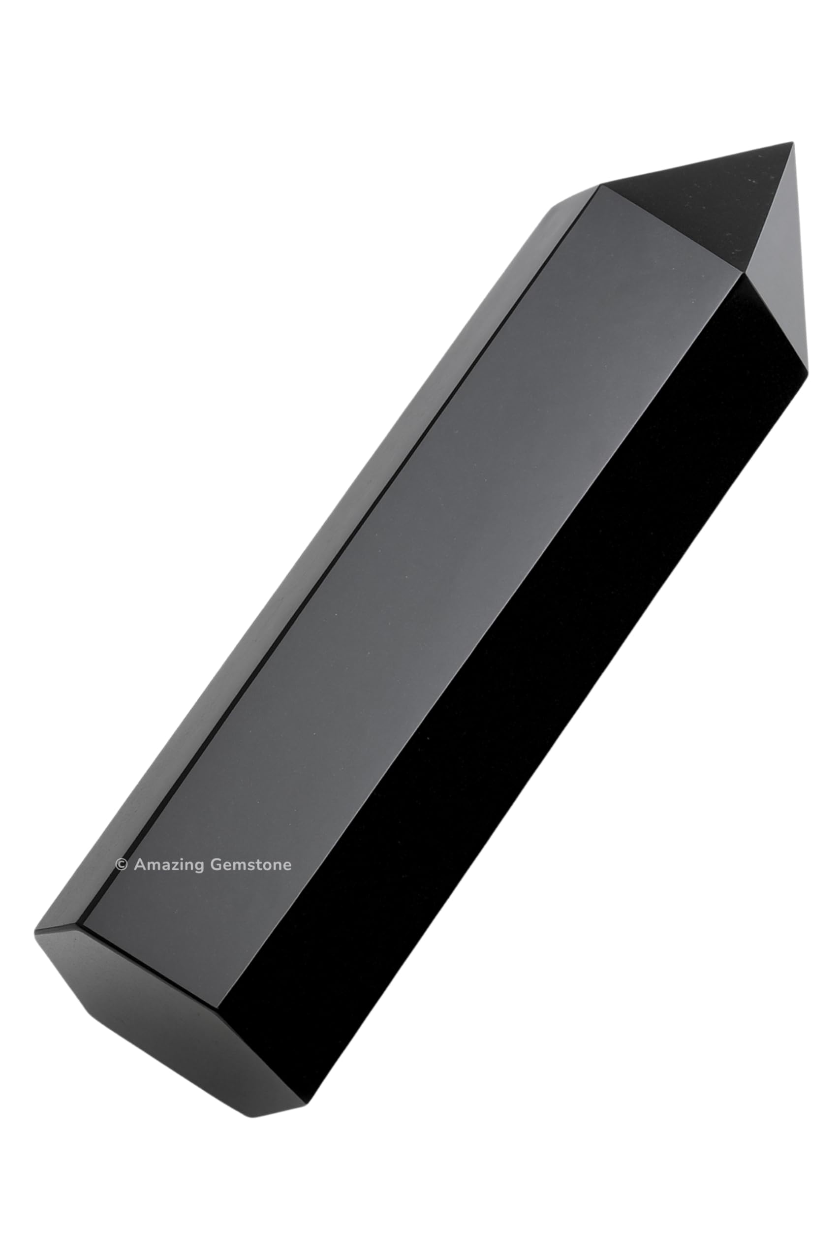 Amazing Gemstone – Tour en shungite, obélisque pour énergie équilibrante et protection légère
