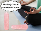 Amazing Gemstone Star Rose Quartz Tour Zoom sur la texture rose et la couleur.