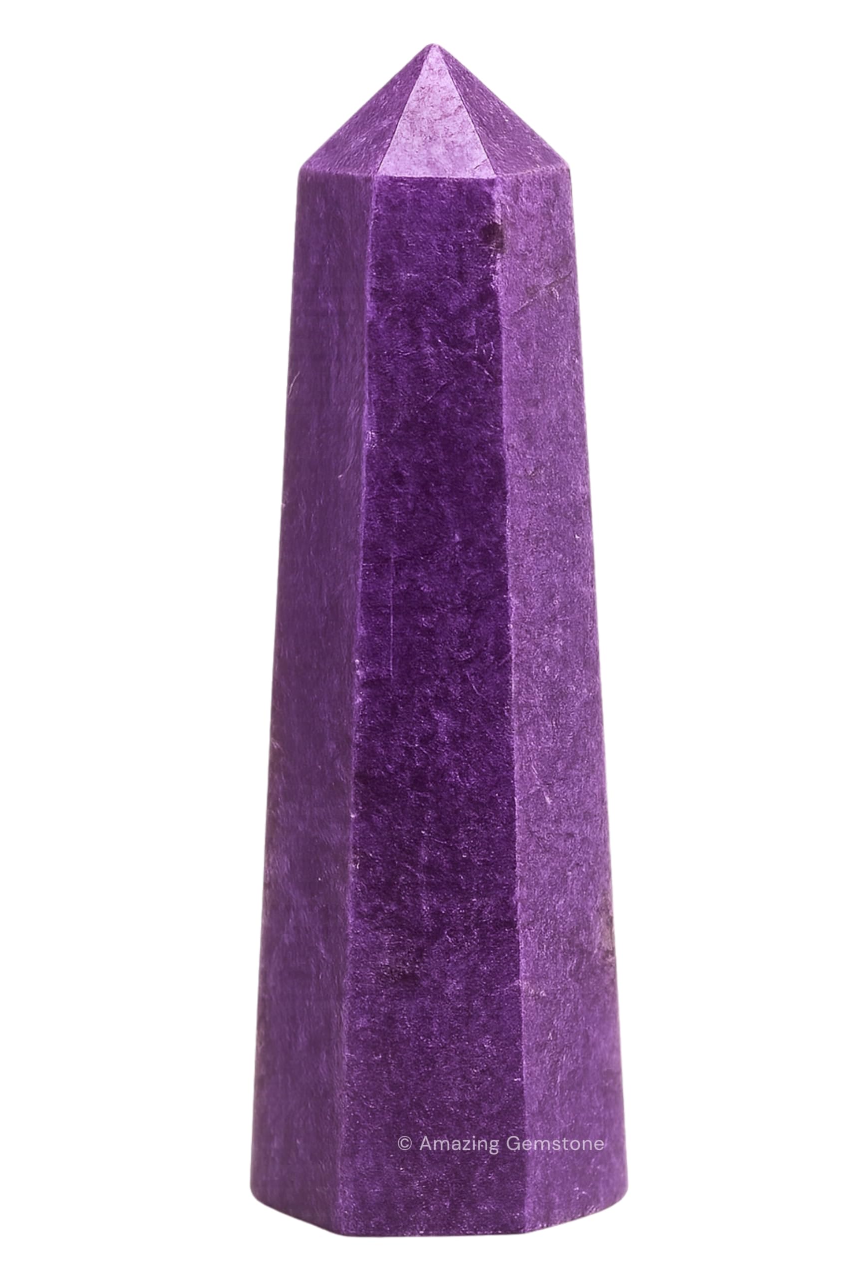 Amazing Gemstone tour Stichtite: pointe cristal – focalise l'énergie et purification d'espace.