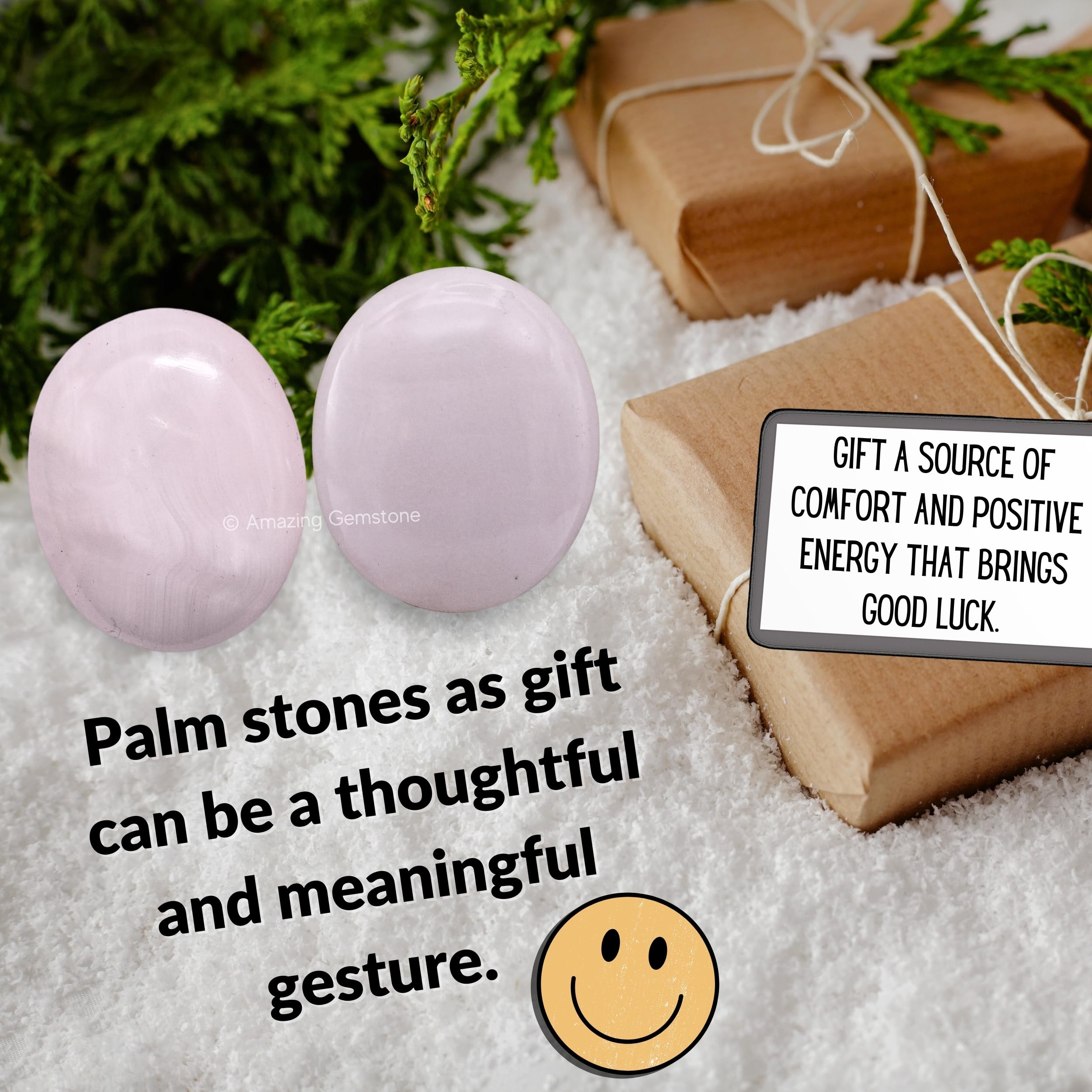 Amazing Gemstone calcite rose — cadeau parfait pour méditation et relaxation