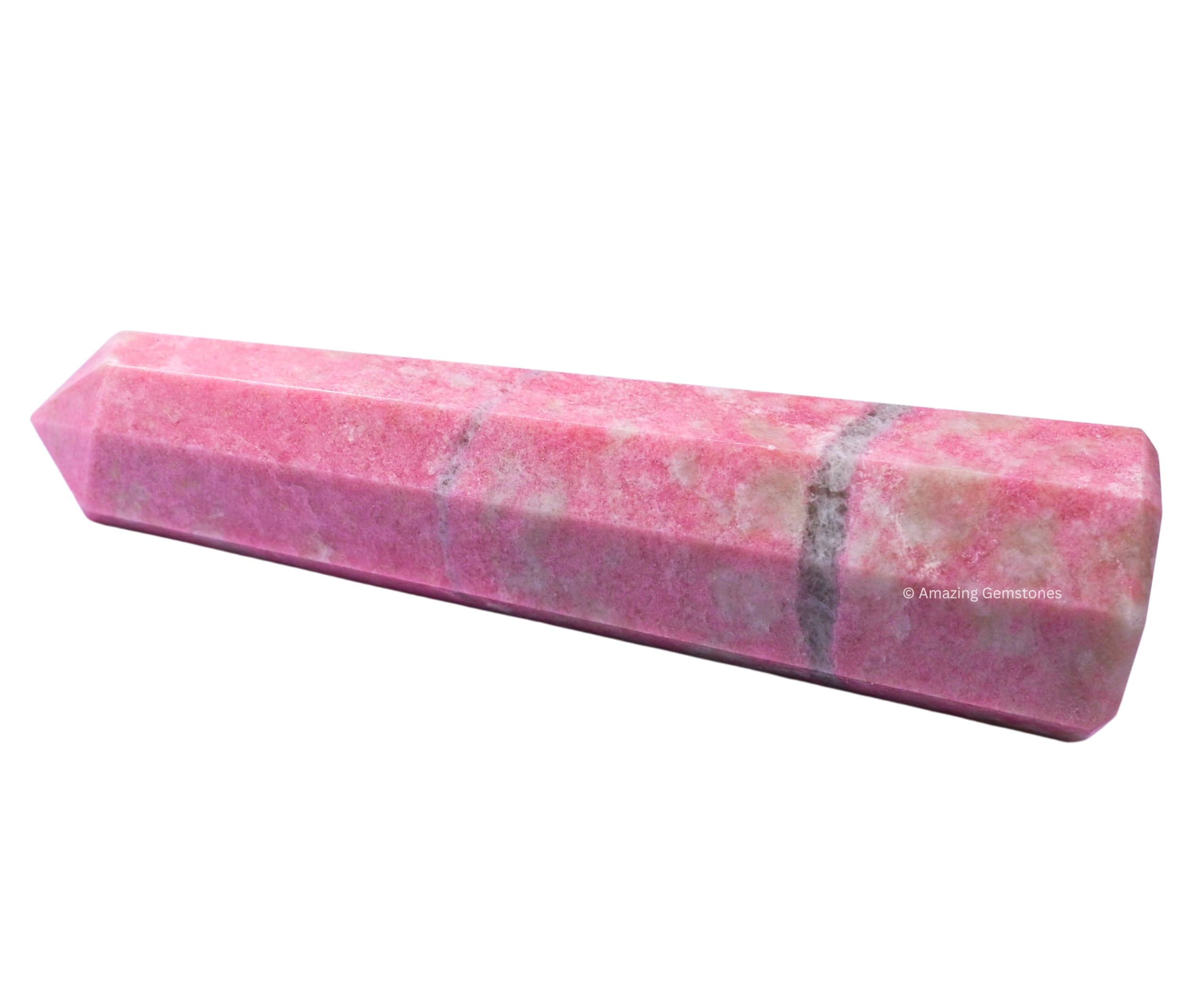 Amazing Gemstone Thulite obelisque-energie: amplifie l'énergie et favorise l'harmonie.