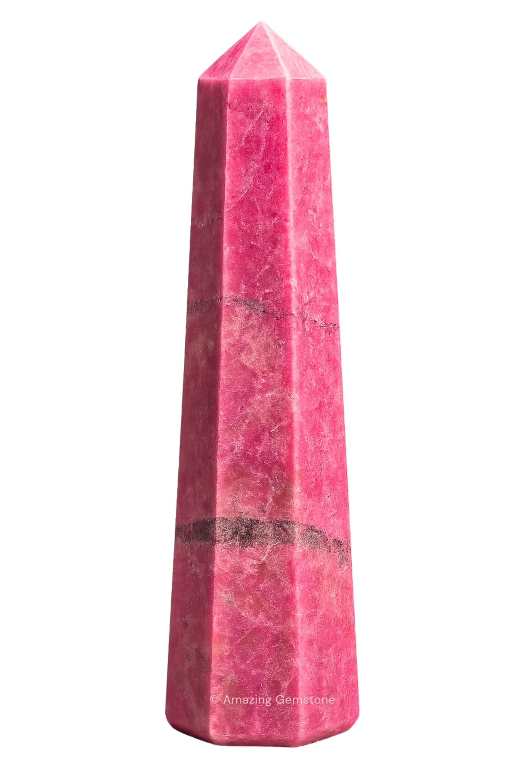 Amazing Gemstone Thulite tour-pointe: purifie et revitalise l'énergie d'une pièce.