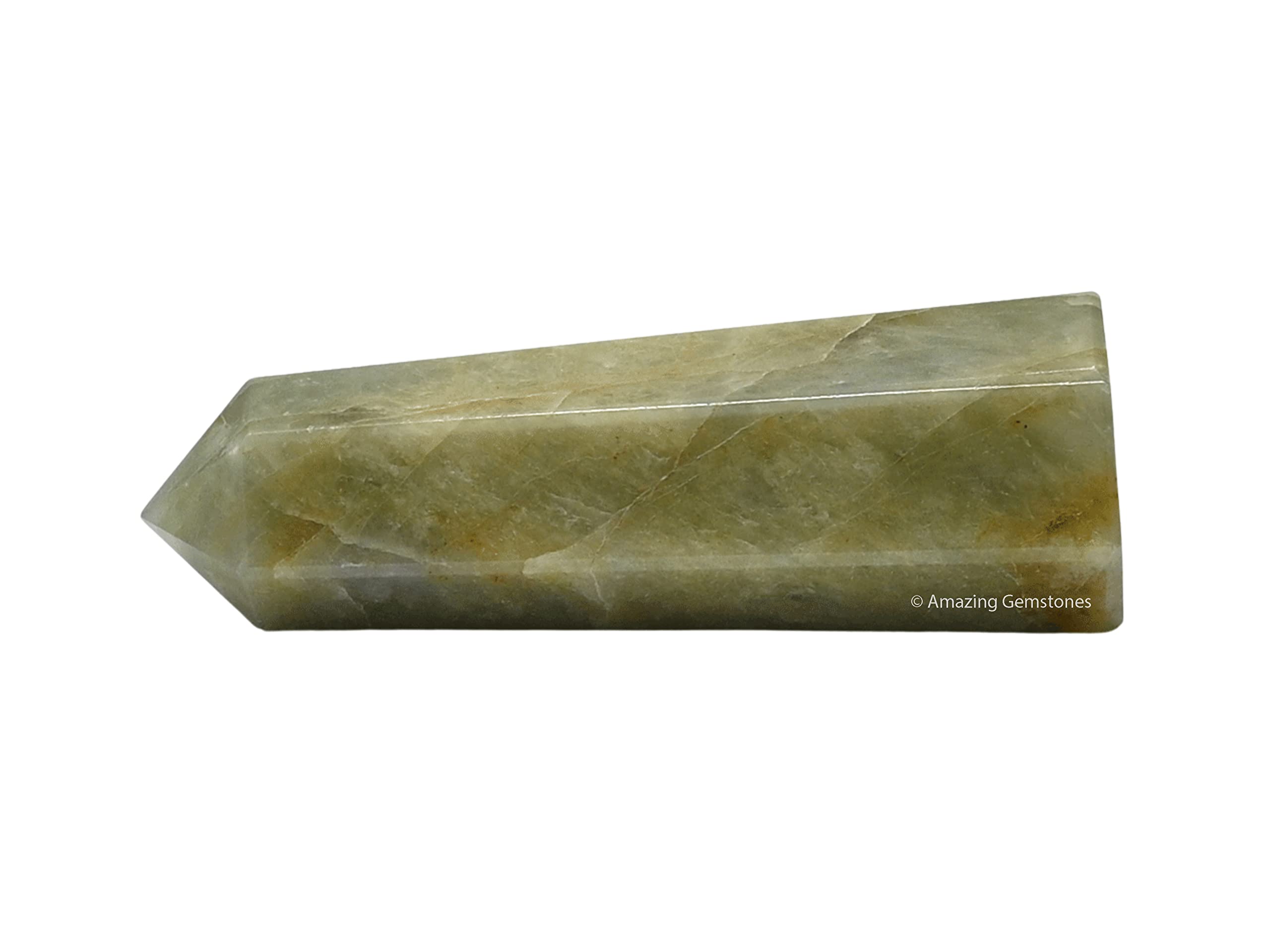 Amazing Gemstone tour cristal aquamarine jaune – grille centrale favorisant l'harmonie.
