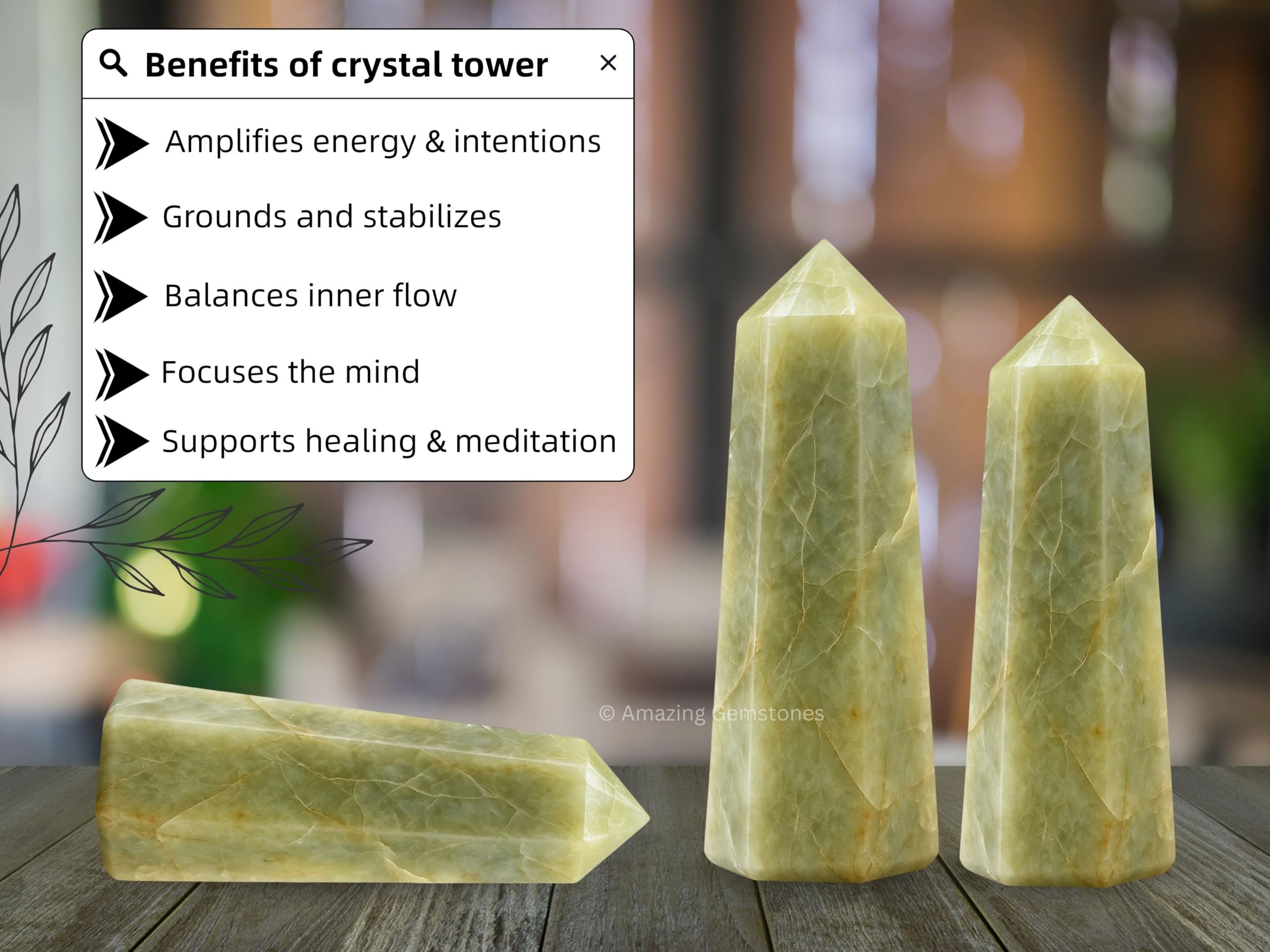 Amazing Gemstone tour cristal aquamarine jaune – protection douce des espaces sensibles.